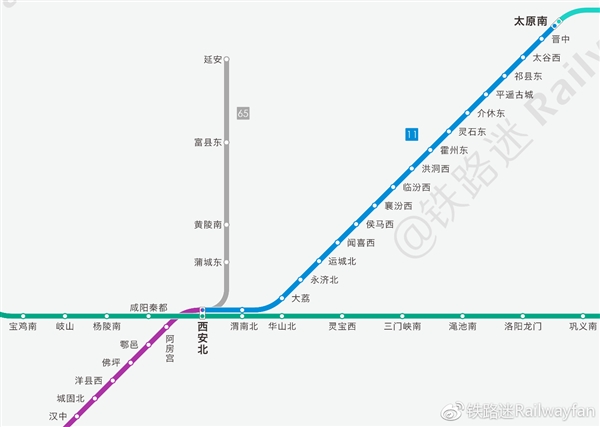 高清收藏!中国高铁线路全图最新版