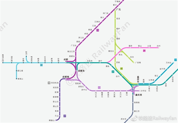 高清收藏!中国高铁线路全图最新版