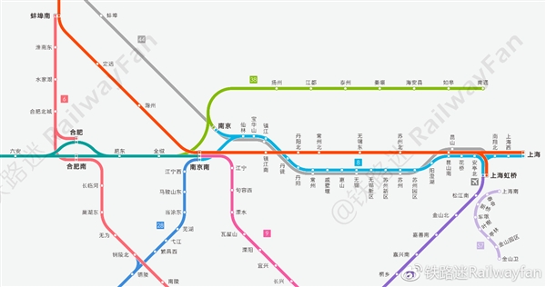 高清收藏!中国高铁线路全图最新版