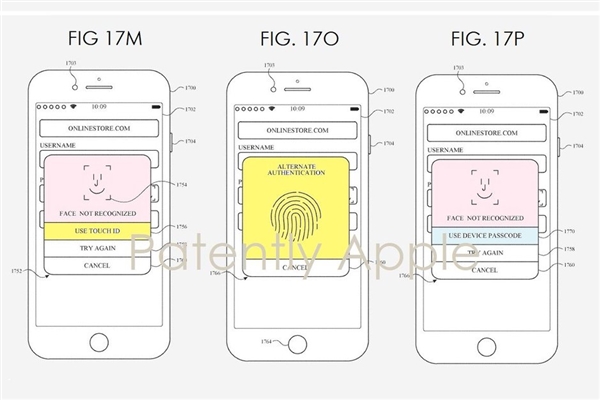 苹果新专利暗示指纹识别将重回iPhone：作为Face ID后备