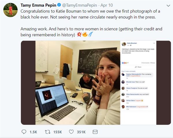 “洗出”黑洞照片的MIT女博士：正被网络暴力疯狂骚扰