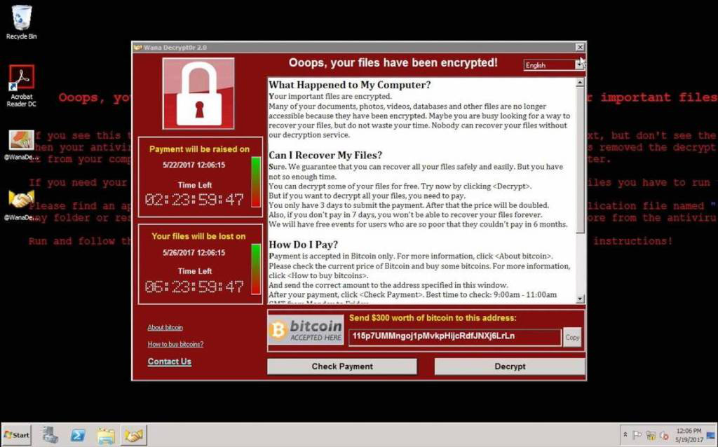 WannaCry 病毒爆发两周年：百万台电脑依然处于危险之中