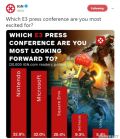 IGN公布“最期待的E3发布会”投票结果 任天堂第一