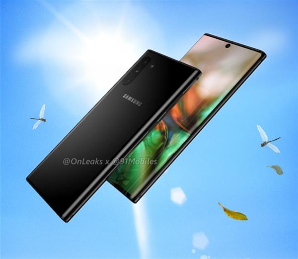 曝三星Note 10系列8月10日发布：顶配四摄、全球首款中置挖孔屏