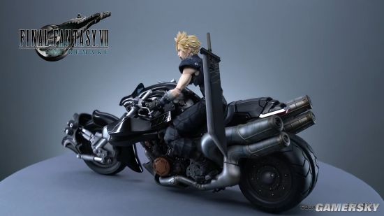 《FF7重制版》克劳德机车手办预览 360度无死角帅气