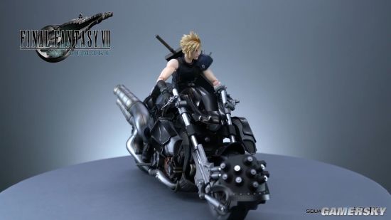 《FF7重制版》克劳德机车手办预览 360度无死角帅气