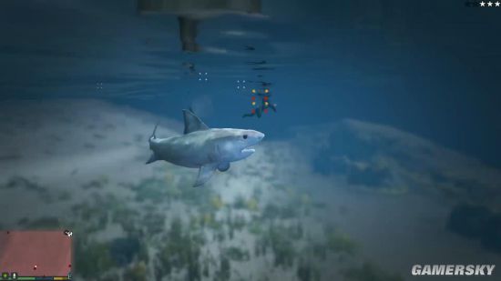 《GTA5》大白鲨MOD让玩家当大魔王 血腥肆虐洛圣都