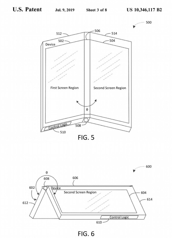 新系统兼容安卓!微软专利曝光：双屏设备是这样