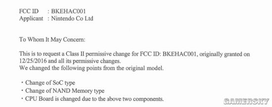 任天堂原版NS或迎更新 芯片、内存都将有变化