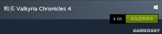 《战场女武神4》Steam价格永降 原价268元现售125元