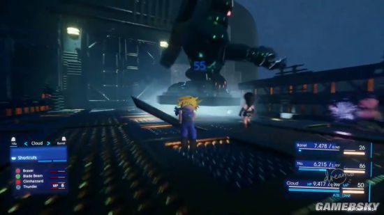 PS4梦境再现《FF7重制》战斗 画风Q萌、UI神还原