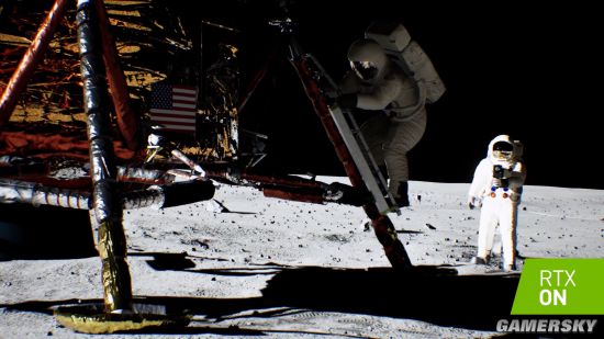老黄用光追卡模拟了一遍：美国登月太逼真NASA大赞