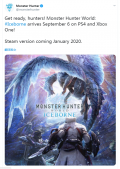 PC版《怪猎世界》冰原DLC发售时间公布 明年1月发售
