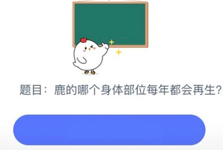 蚂蚁庄园10月26日今日答案大全 雄鹿的哪个身体部位有再生功能每年都会完整地重生