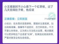 蚂蚁庄园12月4日答案 小王喝粥时不小心吞下一个红枣核过了几天觉得肚子疼他应该