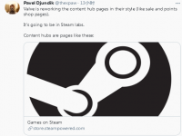 Steam“内容中心”画面推倒重来：V社新风格