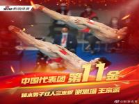 跳水男子双人3米跳板决赛 王宗源谢思埸男子双人3米板夺金