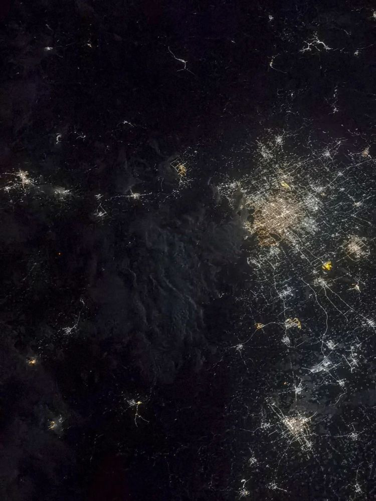 神十二航天员在轨摄影大片 聂海胜从太空拍的北京夜景