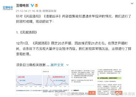 豆瓣电影回应剧集疑似遭遇控评：我们的原则和初衷一直没变