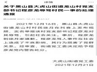 村支书43秒骂村民10余次 官方通报:给予党内警告处分