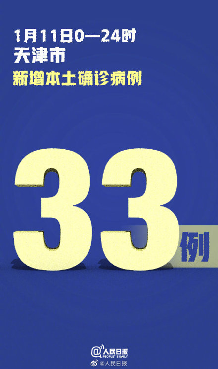 天津新增33例本土确诊3例无症状 天津三天报告近百例阳性