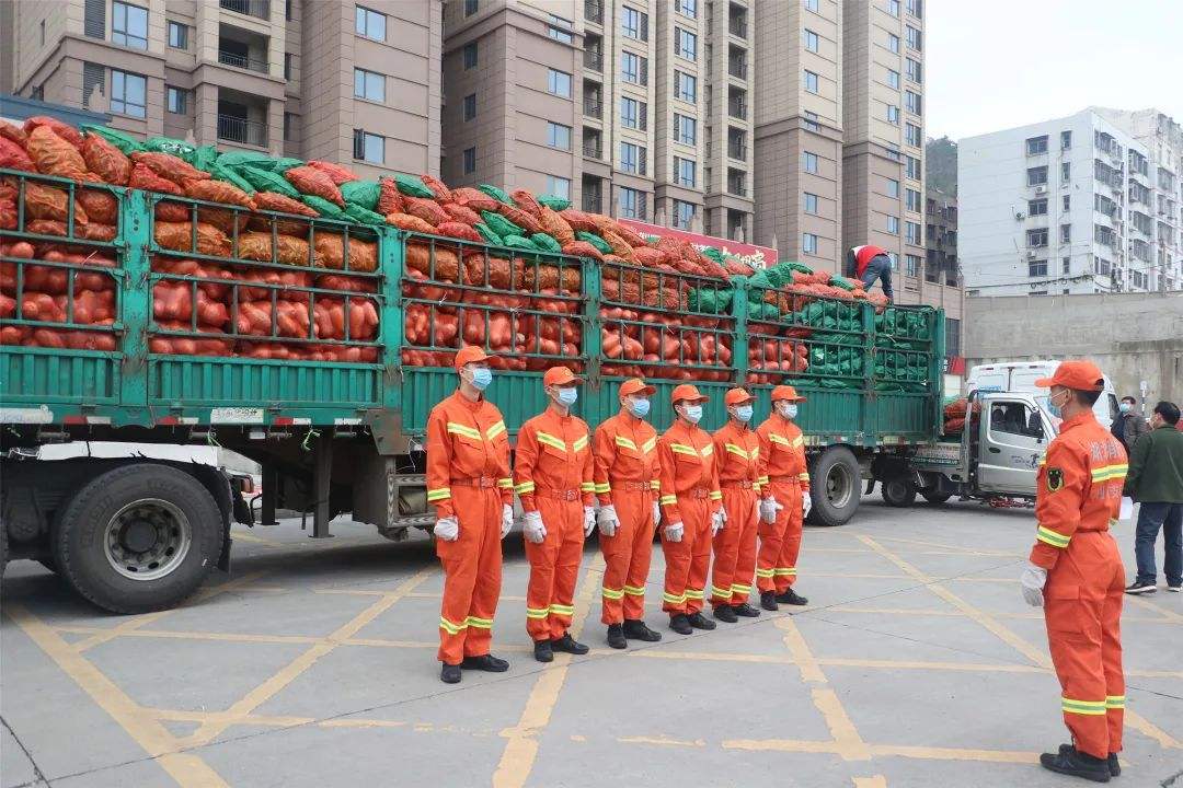 从白天忙到黑夜！上海消防协助转运生活物资