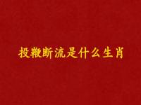 投鞭断流打一动物 投鞭断流是什么生肖