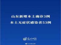 疫情阻击动态 山东新增本土确诊3例本土无症状53例