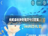 支付宝有一种海洋动物会手拉手睡觉 神奇海洋今日答案9.26