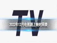 2022年12月电视剧上映时间表 2022十二月电视剧