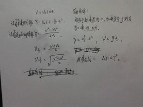 高一物理加速度7个公式