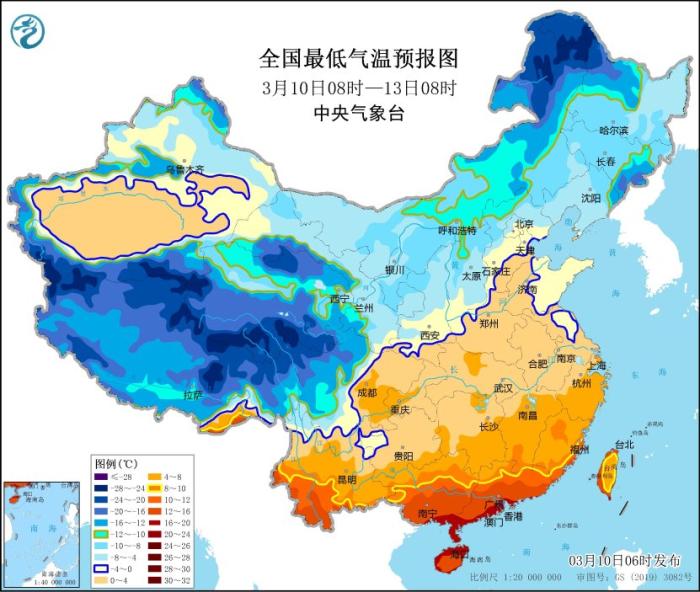 寒潮即将席卷国内大部分地区 最新全国未来三天天气预报