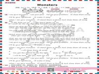 monsters歌词_monsters歌词中英打印版全部