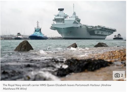 伊丽莎白女王号航母发生火灾_外媒：突发！英国航空母舰“伊丽莎白女王”号着火