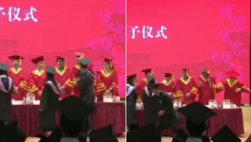 复旦回应学生毕业典礼挥拳打老师_复旦大学法学院学工办回应“学生毕业典礼挥拳打老师”：学院正在调查