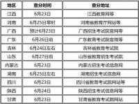 2023年高考查分具体时间_2022年四川高考查分时间