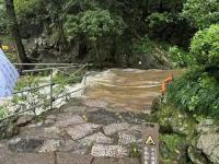 杭州灵隐寺发大水_杭州灵隐寺发大水？景区回应：飞来峰提前闭园 目前水位已回落