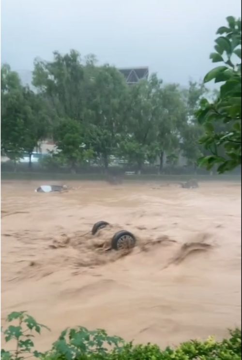 宝鸡暴雨多辆汽车被冲走_超过20辆！目击者讲述“宝鸡暴雨多辆汽车被冲走”