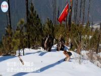 边防官兵翻山越岭踏雪巡检_翻山越岭 边防官兵踏雪巡逻祖国边境线