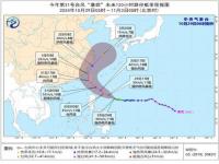 第21号台风康妮来了_台风“康妮”将于31日白天在台湾岛登陆 之后向浙闽沿海靠近