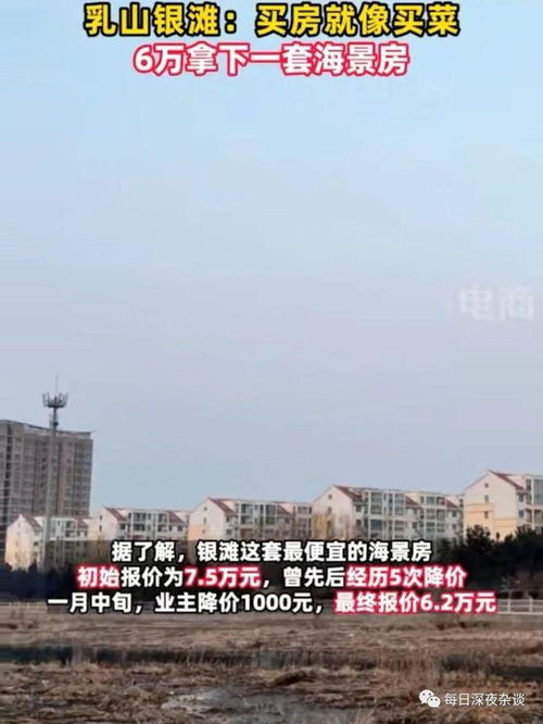 乳山曾因房价低被称作海边鹤岗_5万一套海景房，“鬼城”银滩跌成海边鹤岗，被骗老人赶集卖烧饼