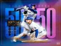 大谷翔平50轰50盗_历史首个单季50轰+50盗垒！詹姆斯大赞大谷翔平 恩比德直呼GOAT