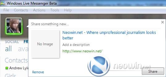 Windows Live Messenger 2010 beta 最新图像