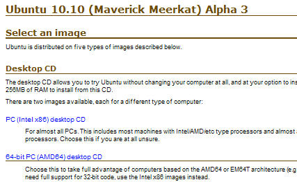 Ubuntu 10.10 (Maverick Meerkat) Alpha 3准时发布