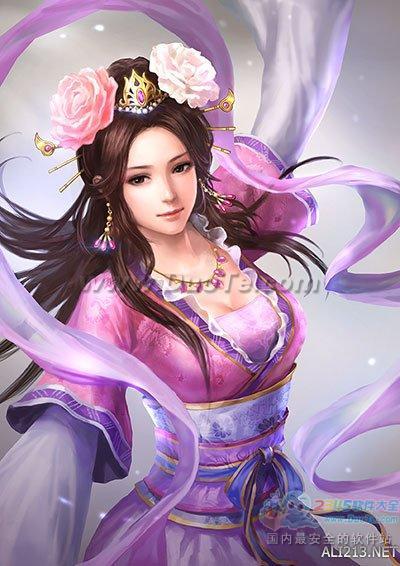 《三国志13》女将貂蝉、孙尚香、大小乔高清图赏