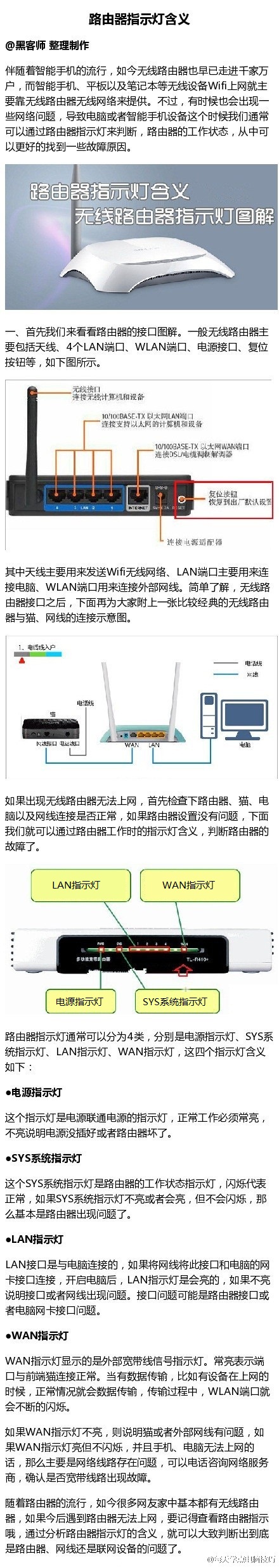 wifi有问题怎么看 路由器指示灯含义