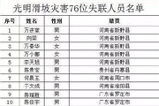 深圳滑坡灾害76位失联人员名单曝光