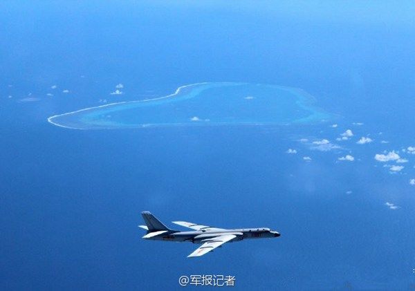 中国空军南海战巡 出动轰-6k等战机彰显我国空军实力【组图】