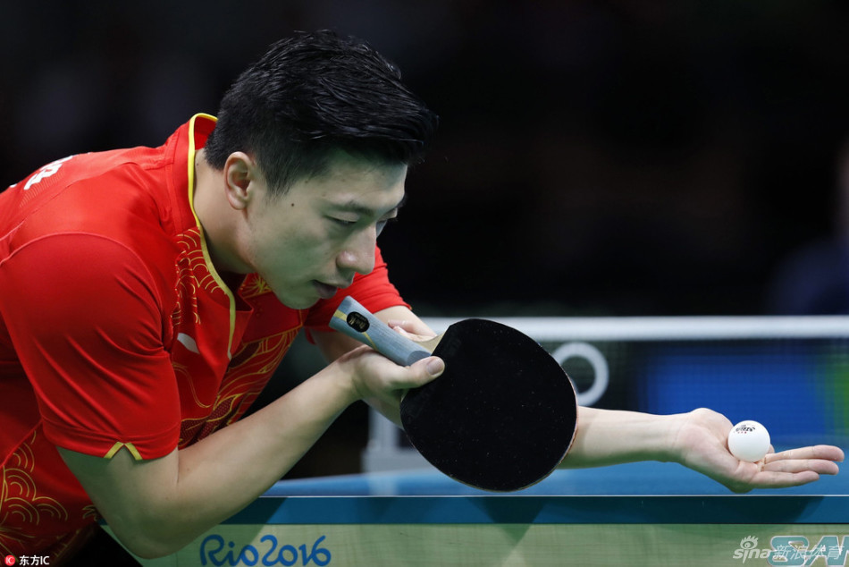 乒乓球男团横扫韩国进里约奥运决赛 张继科3-2险胜郑荣植