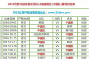 2018世界杯预选赛亚洲区12强赛中国队赛程_世预赛中国队赛程表